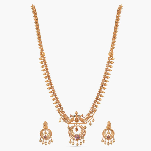 Rani Antique Long Necklace Set  Indian Necklace Set Online - Tarinika