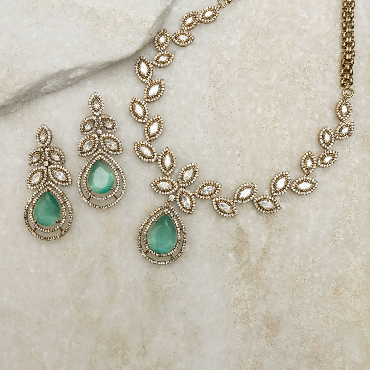 Classic Ivy Polki Necklace Set