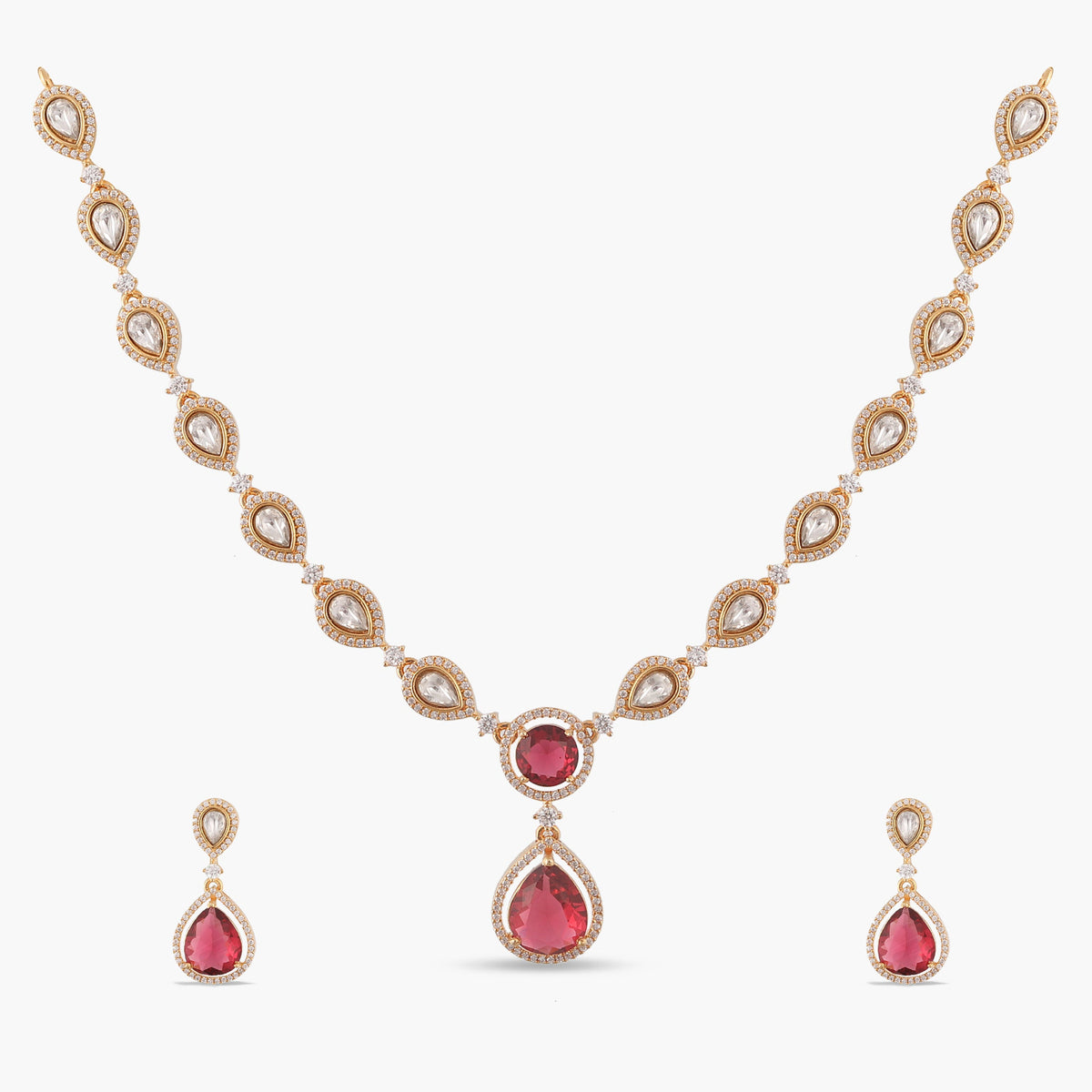 Rukmini Kundan Necklace Set