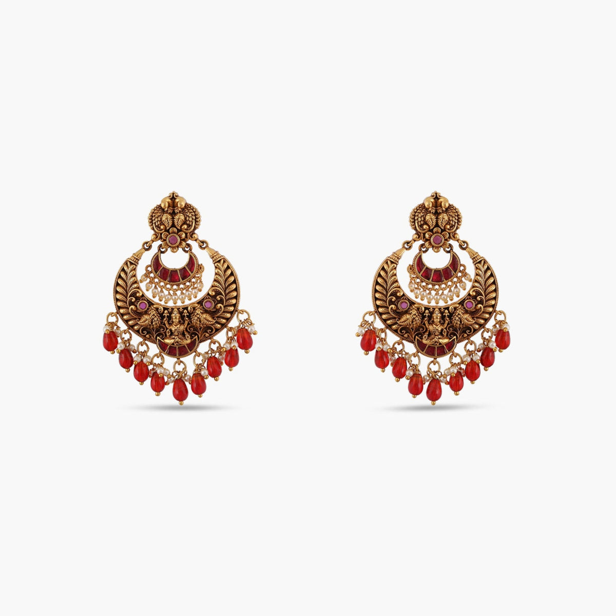 Padhmika Antique Chandbali Earrings 