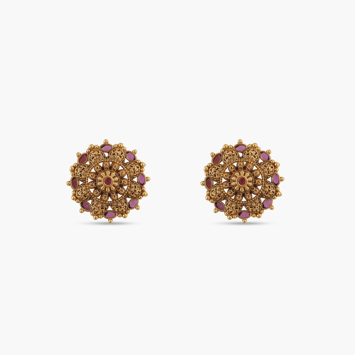 Meghavi Antique Stud Earrings