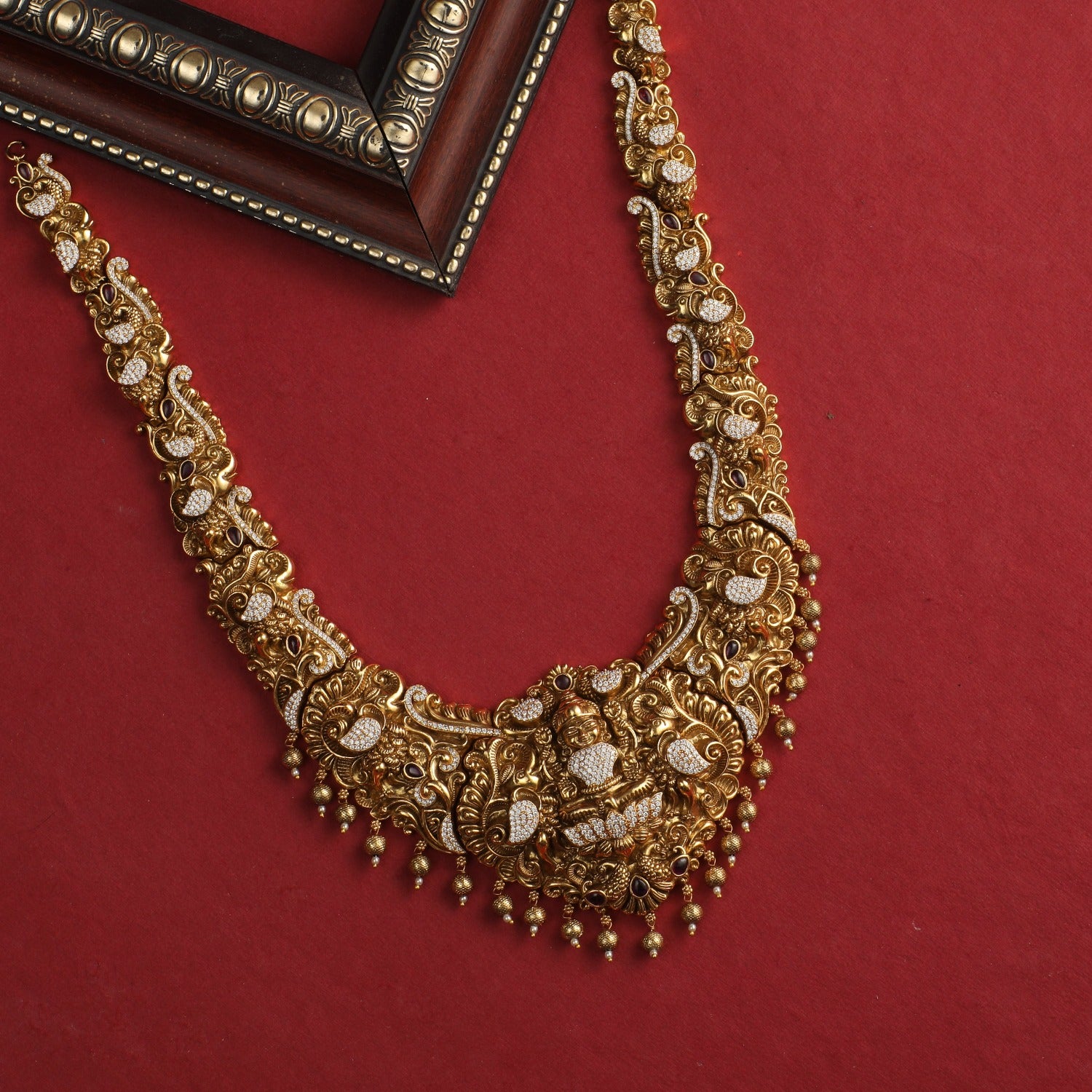 Buy Aashni Antique Temple Long Necklace