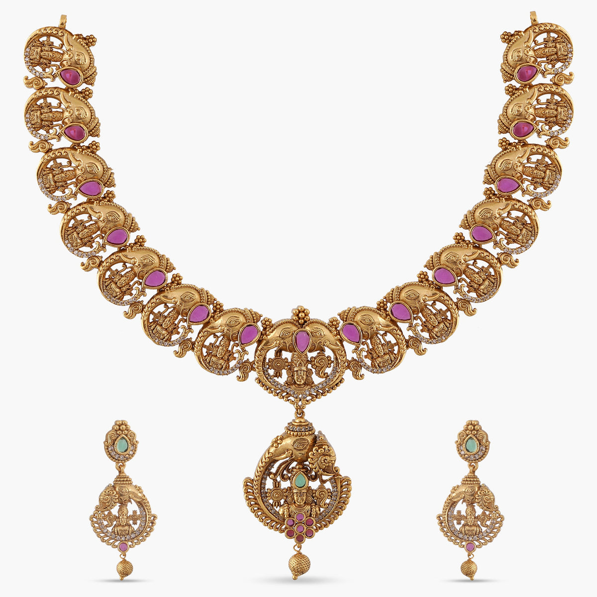 Vishwesh Antique Necklace Set