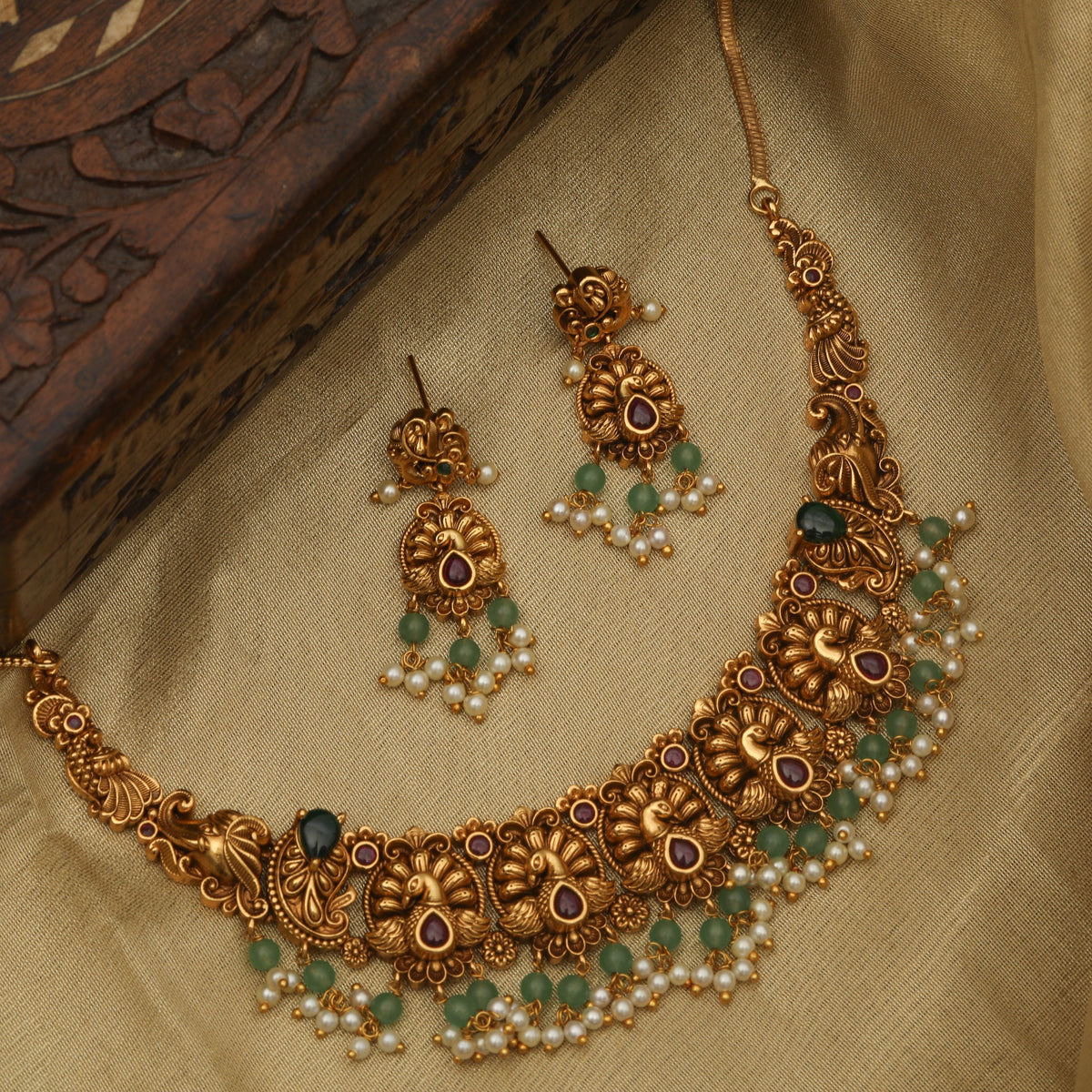 Mayura Antique Necklace Set