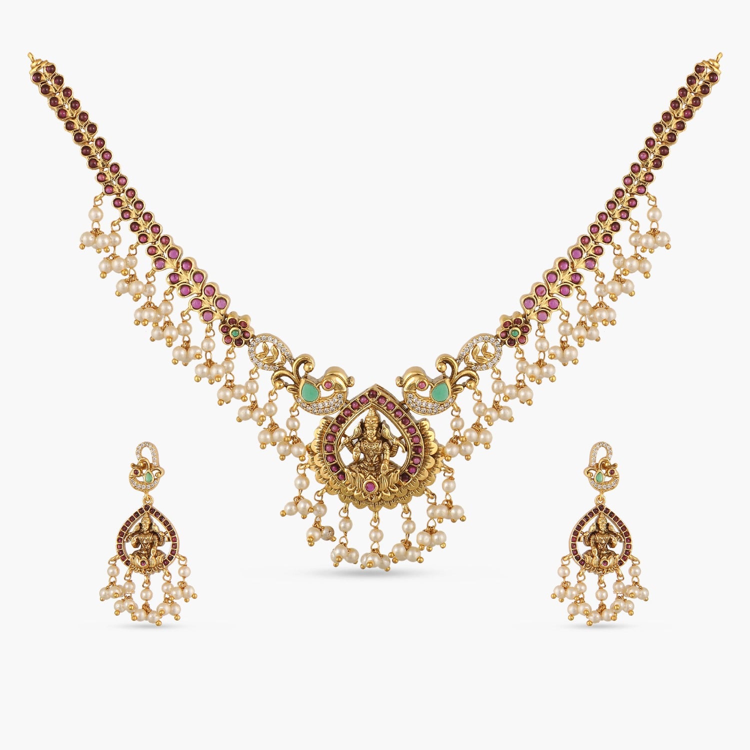 Gayatri Antique Temple Bridal Set