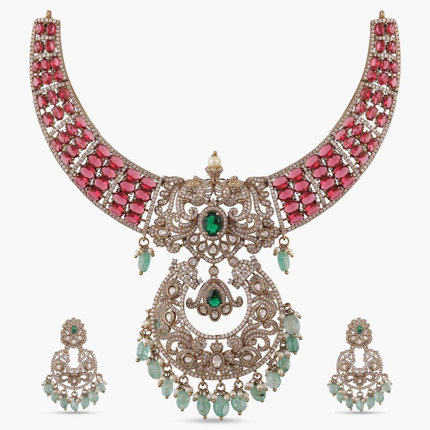 Rosie Nakshatra CZ Necklace Set