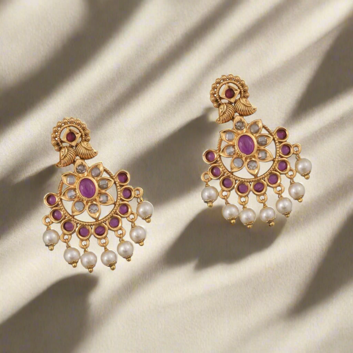 Neetu Antique Chandbali Earrings