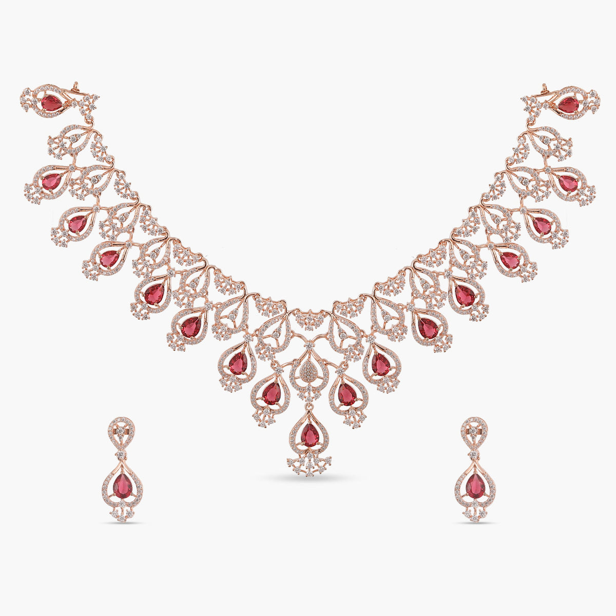 Rouge Nakshatra CZ Necklace Set