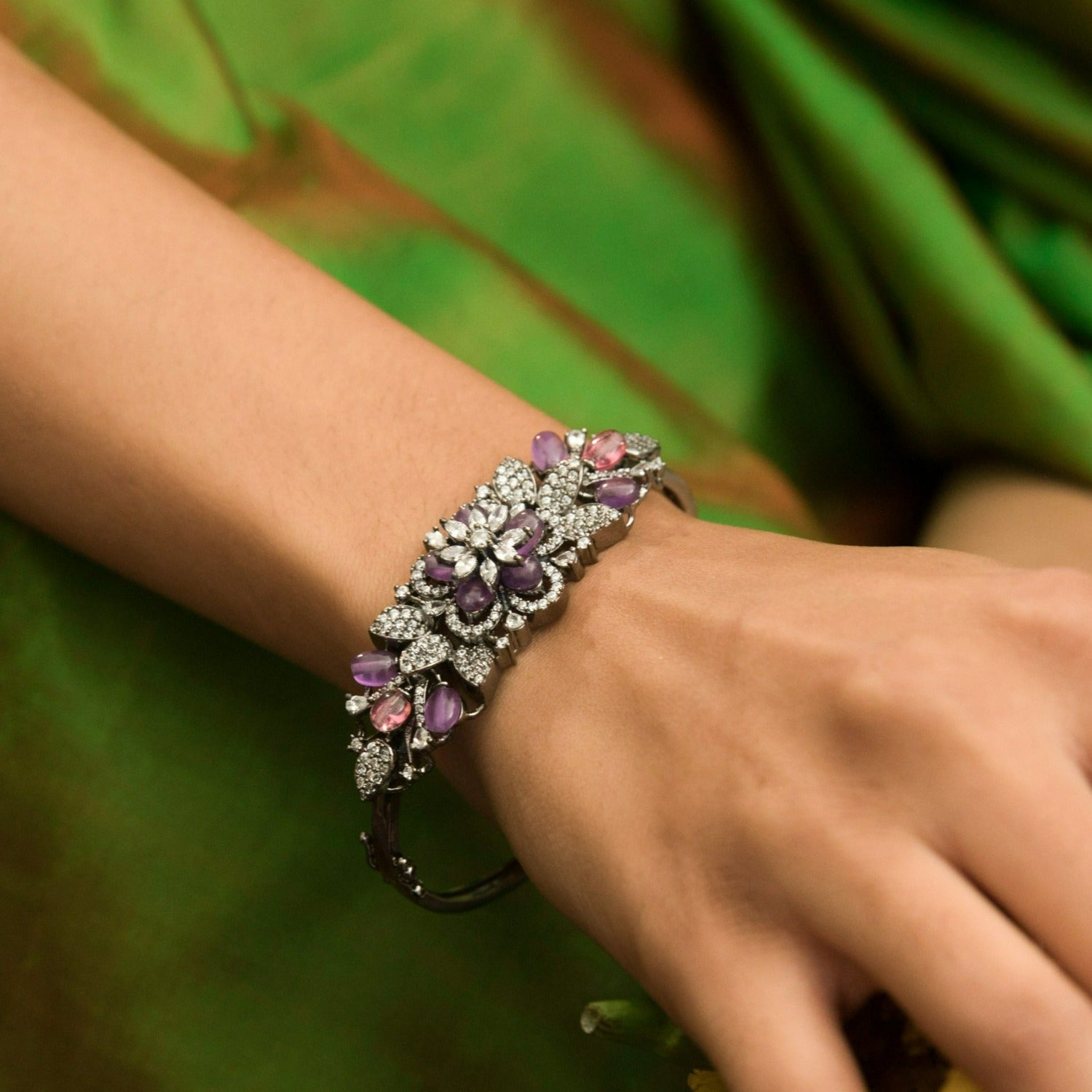 Stone Flower Bracelet | Hayley Style