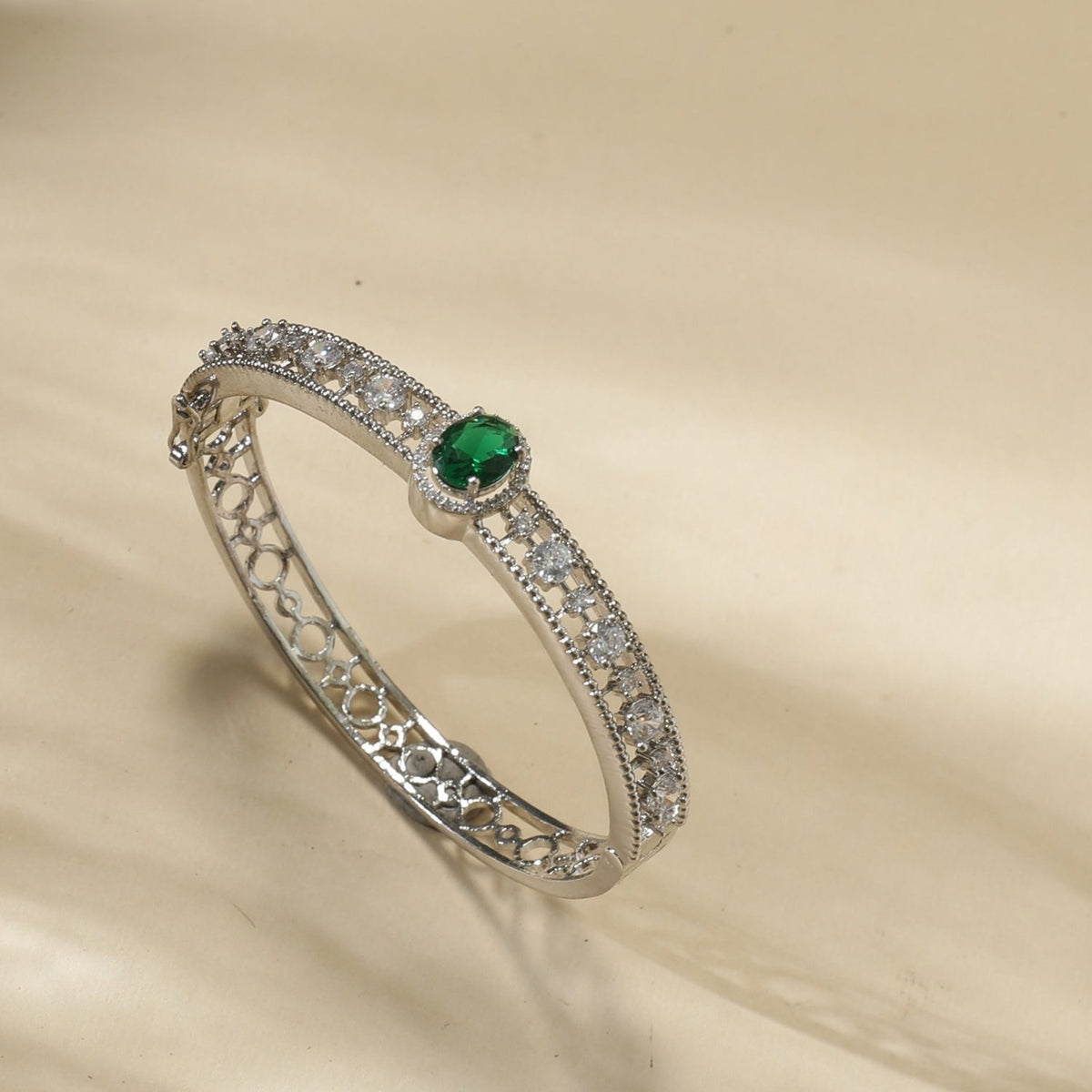 Neelima Nakshatra CZ Green Bracelet