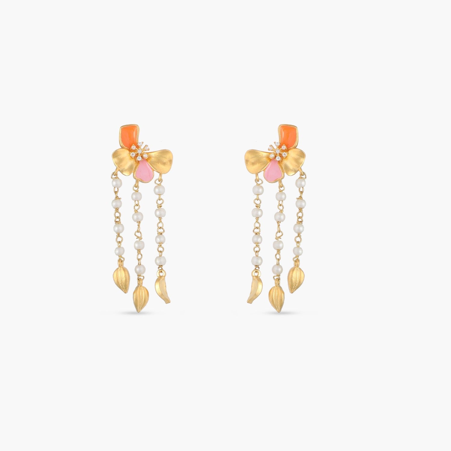 Buy PolluxCraft Korean Earrings For Girls And Women/Cross Pearl Alloy  Earrings/Stud Earrings Online at Best Prices in India - JioMart.