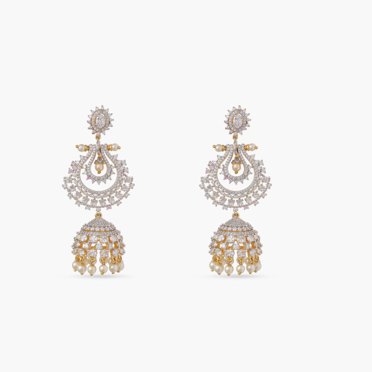 Eden Nakshatra CZ Jhumka Earrings