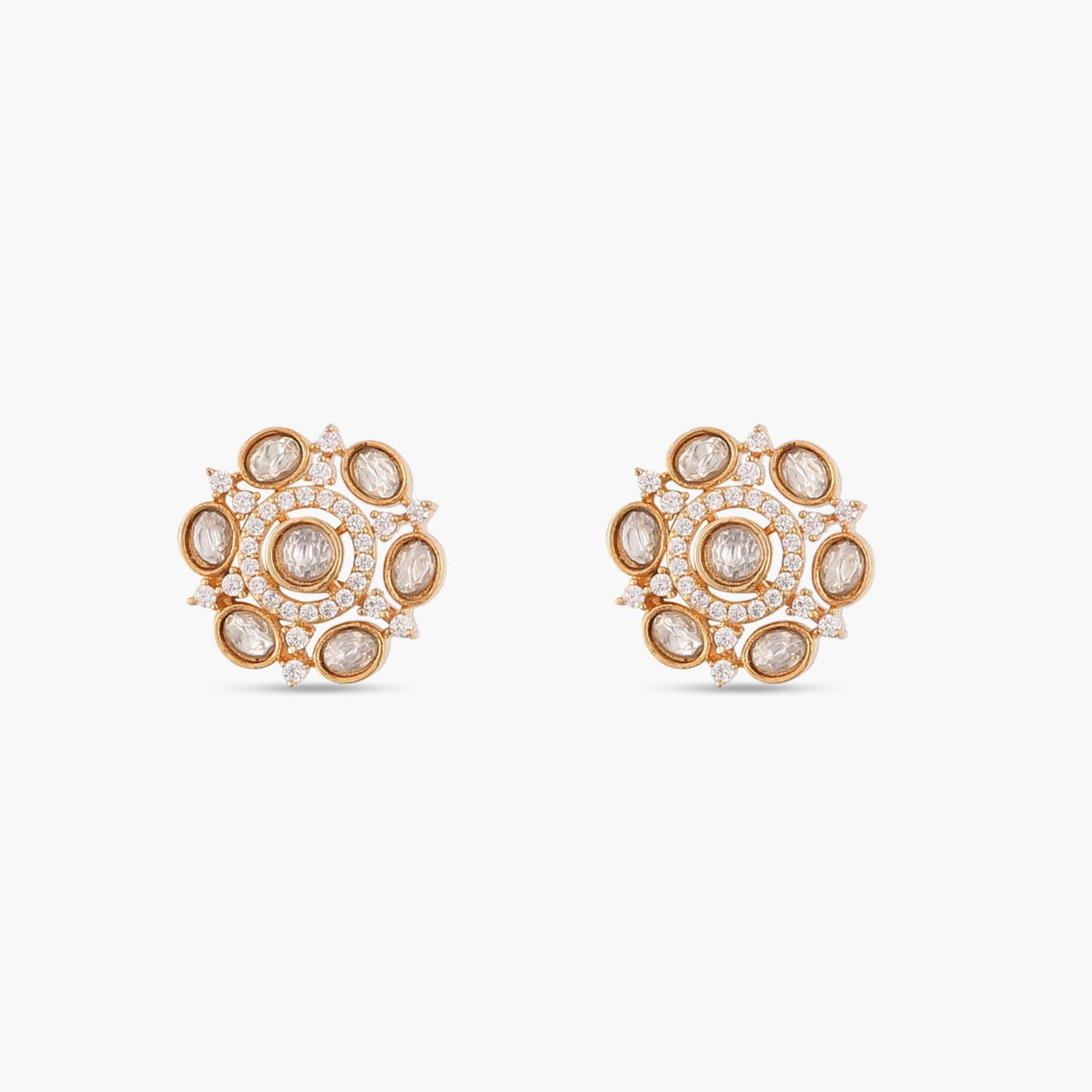 Regal Kundan Stud Earrings