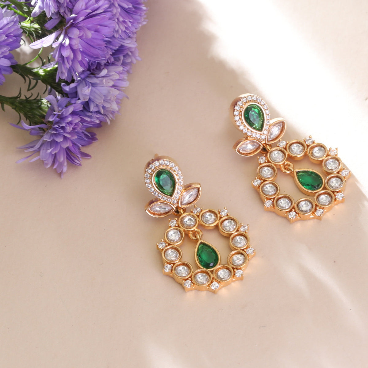 Lush Kundan Earrings