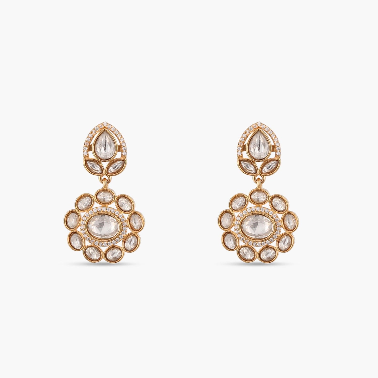 Grace Kundan Drop Earrings