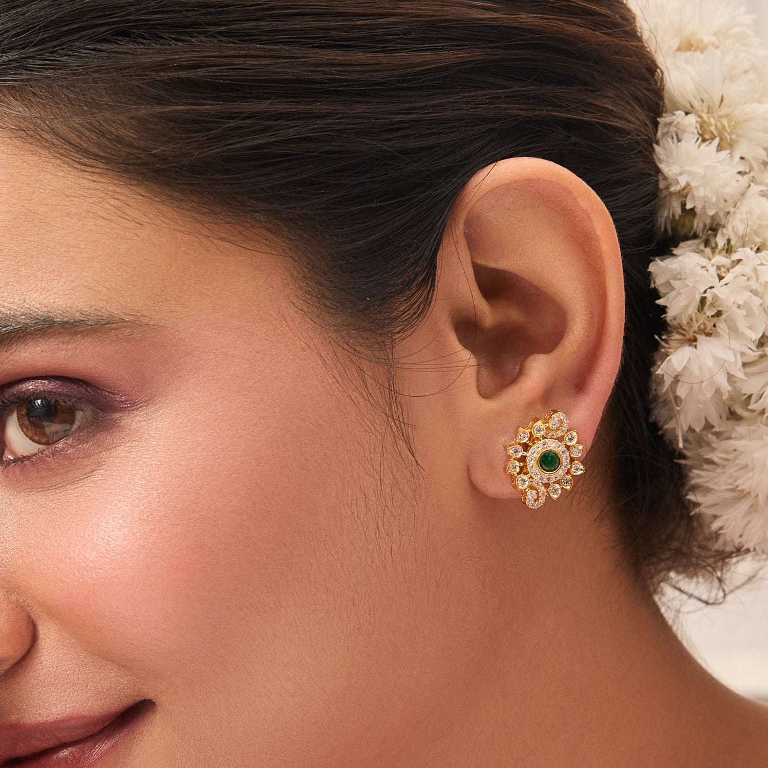 Ira Nakshatra CZ Stud Earrings 