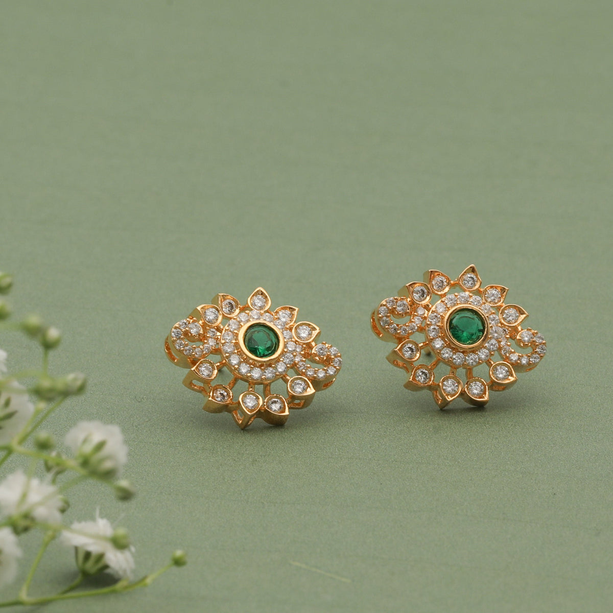 Ira Nakshatra CZ Stud Earrings 