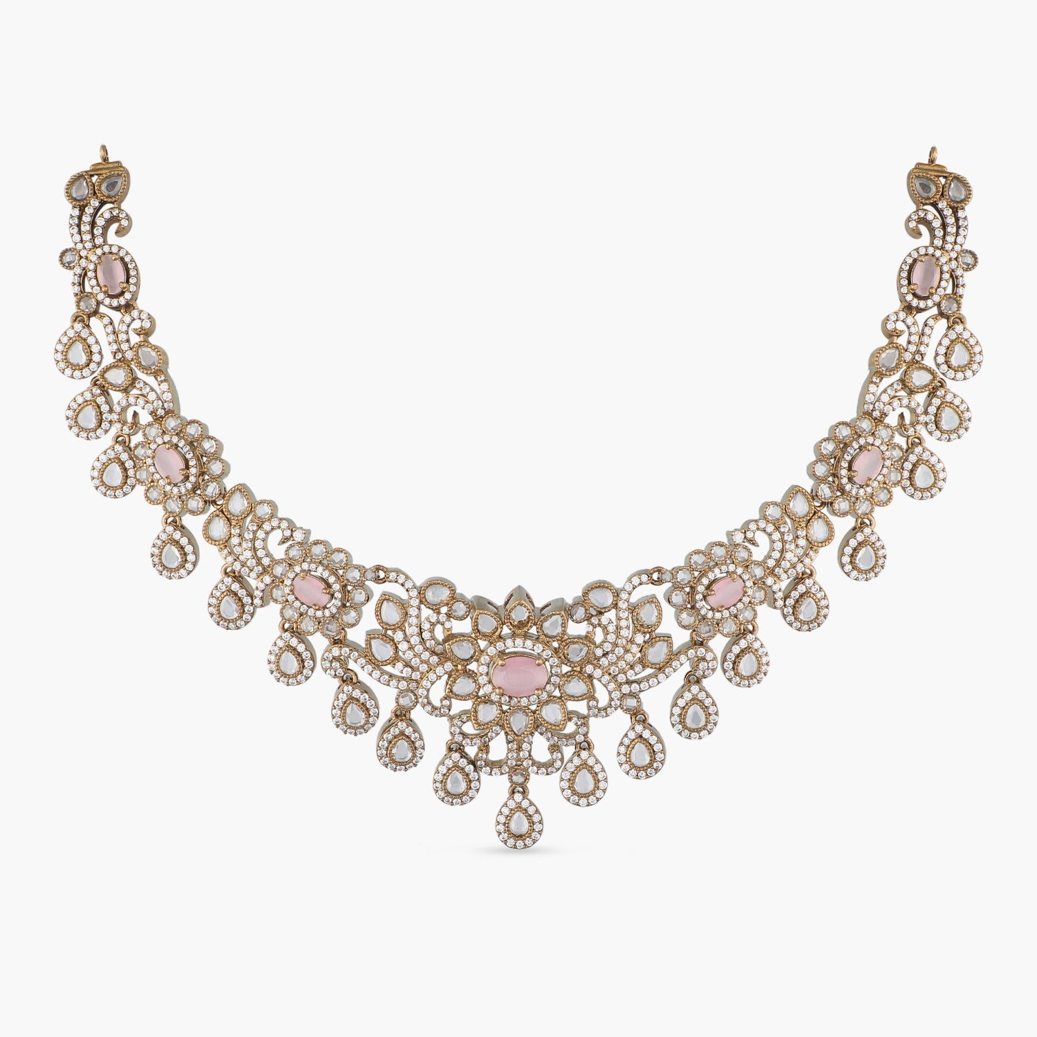 Pink sale cz necklace