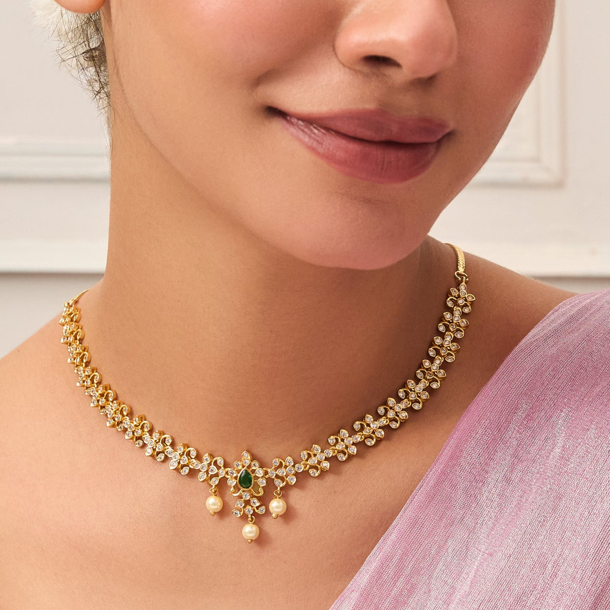 Serene Nakshatra CZ Necklace