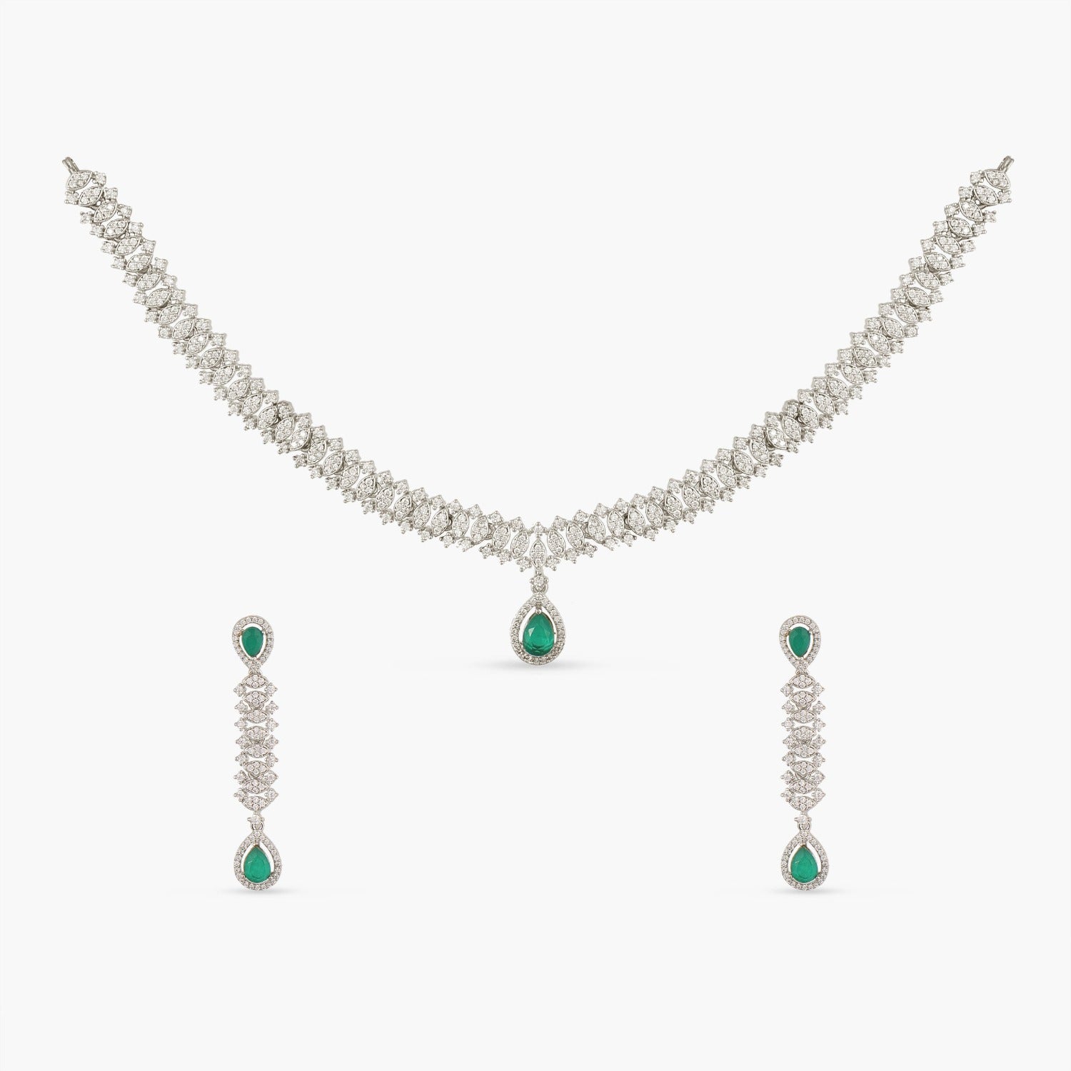 Radiant Shine CZ Necklace Set