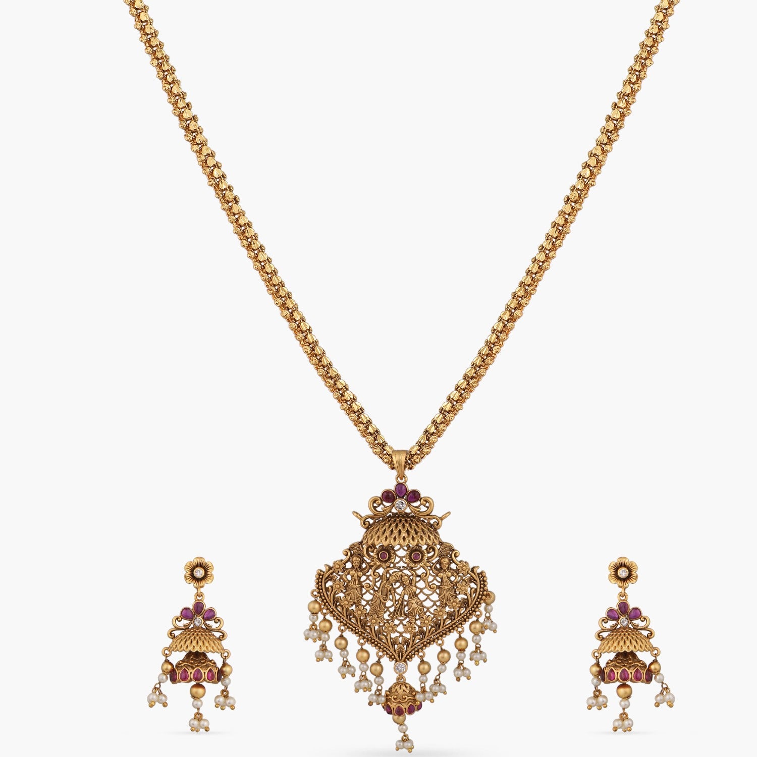 TARINIKA Bhavini Antique Pendant Set