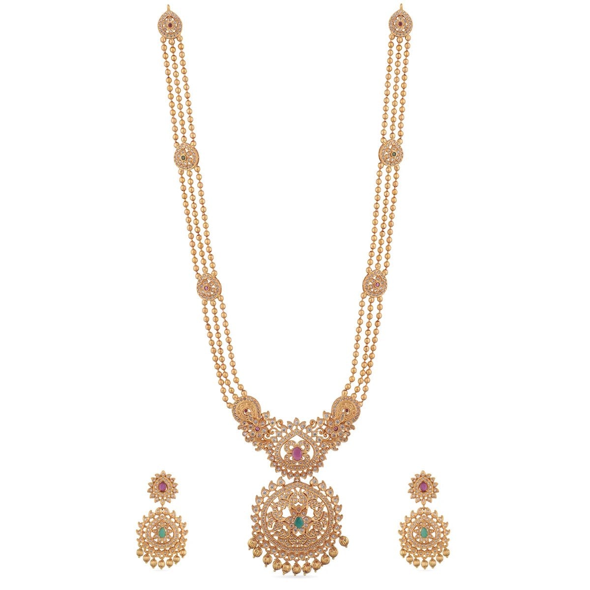 Buy Tarinika's Binal Antique Necklace Set | Indian Jewelry