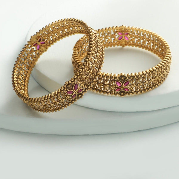 Shop Lakshana Antique Bangles By Tarinika - Indian Jewelry