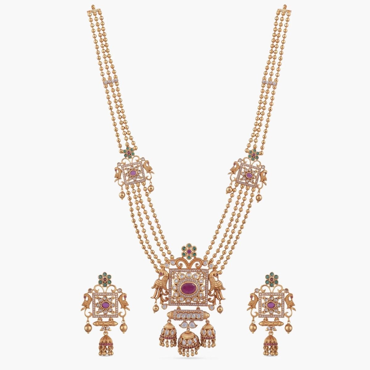 Buy Brija Antique Long Necklace Set