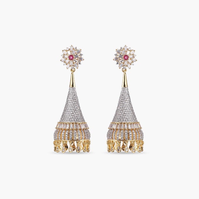 Traditional Nakshatra Diamond Stud Earrings