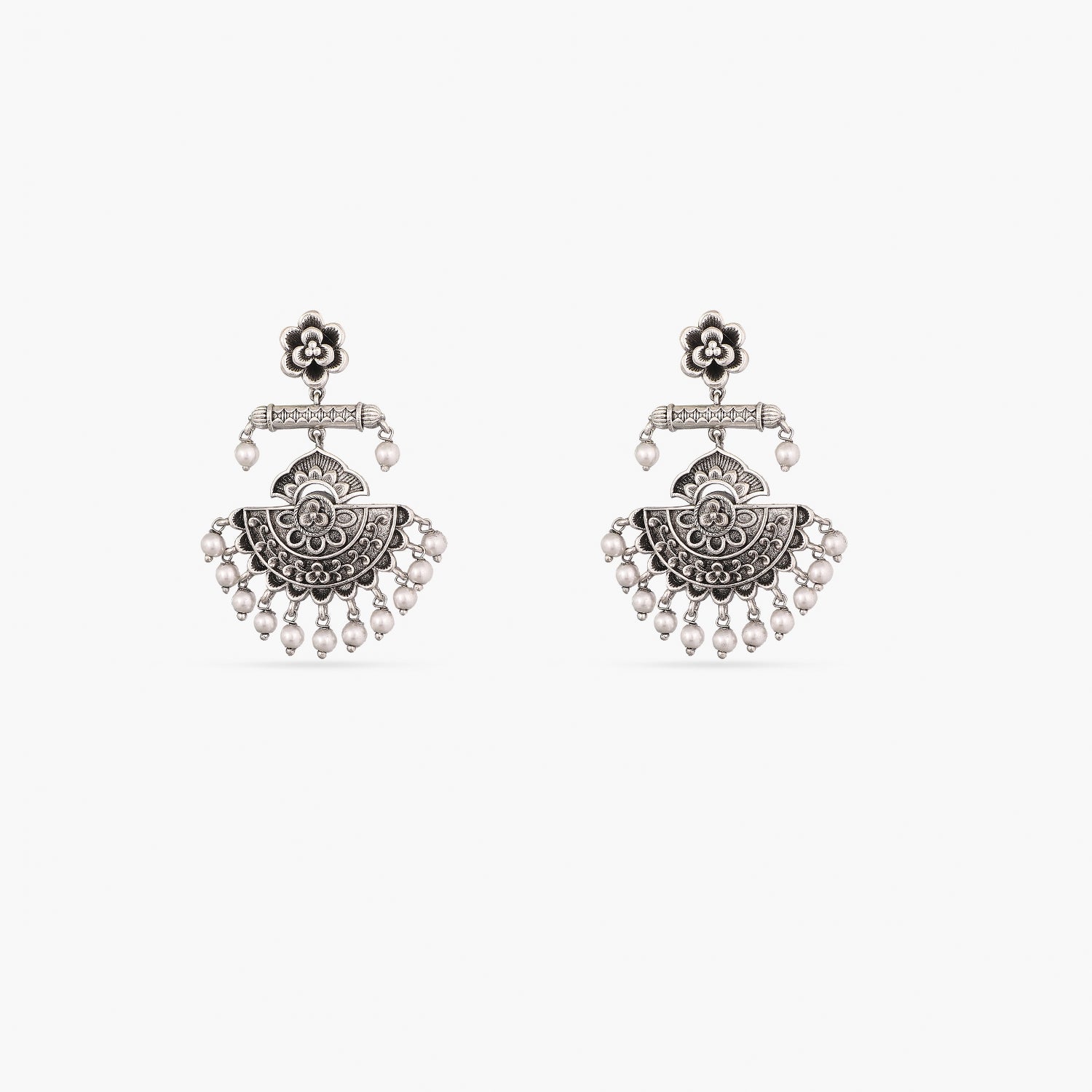 Oxidised Silver Ear Ring - Get Best Price from Manufacturers & Suppliers in  India