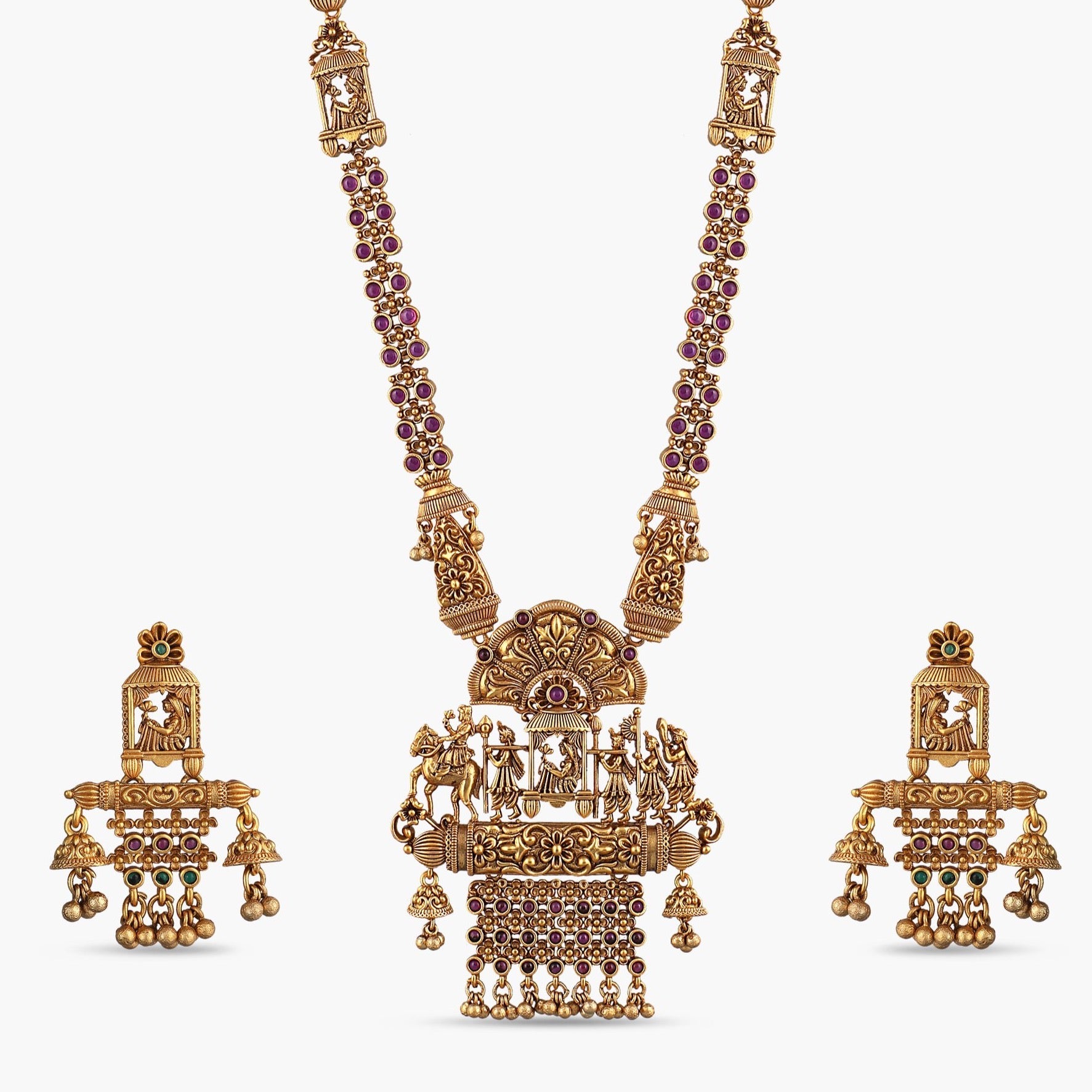 Buy Aina Antique Long Necklace Set Online