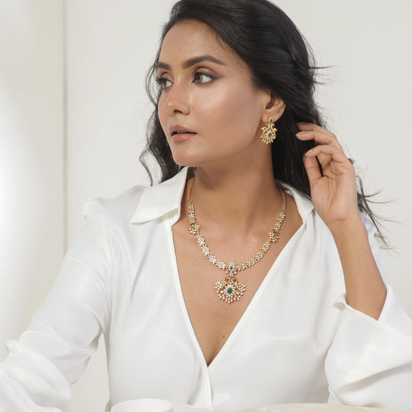 Buy Rahee Nakshatra CZ Necklace Set | Tarinika